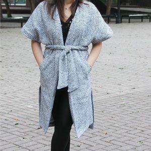 Mono B Wrap/Robe Style Coat